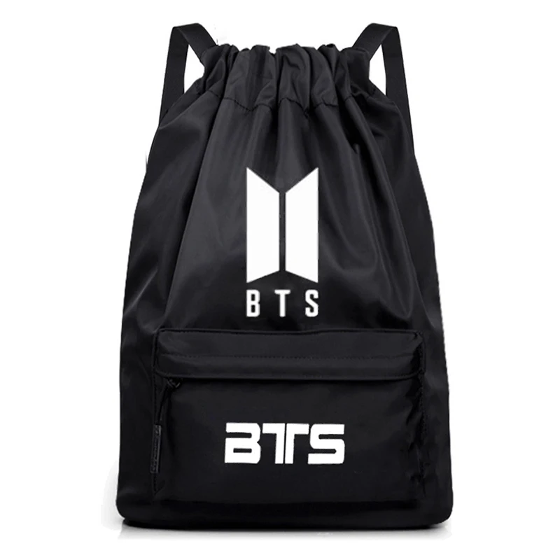 BTS adolescente Mochila coreano Bangtan carta impresión niño niña de la escuela mochilas negro libro de viajes bolsa bolso del ordenador portátil Mochila BP0262 BTS adolescente Mochila coreano Bangtan carta impresión niño niña de la escuela mochilas negro libro de viajes bolsa bolso del ordenador portátil Mochila BP0262