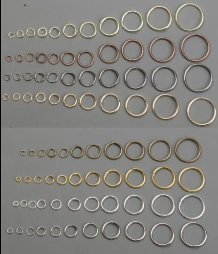

8-colors one circle jump ring findings to choose for jewerly making in 5mm 300pcs