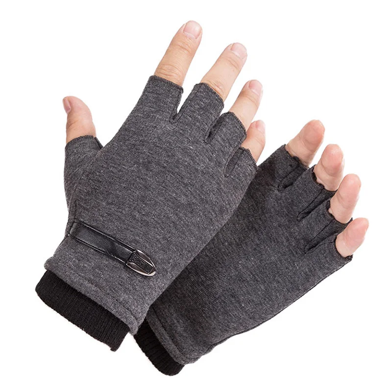 

1 Pair Half Finger Breathable Gloves Driving Cycling Lightweight Antislip Fingerless Gloves ALS88