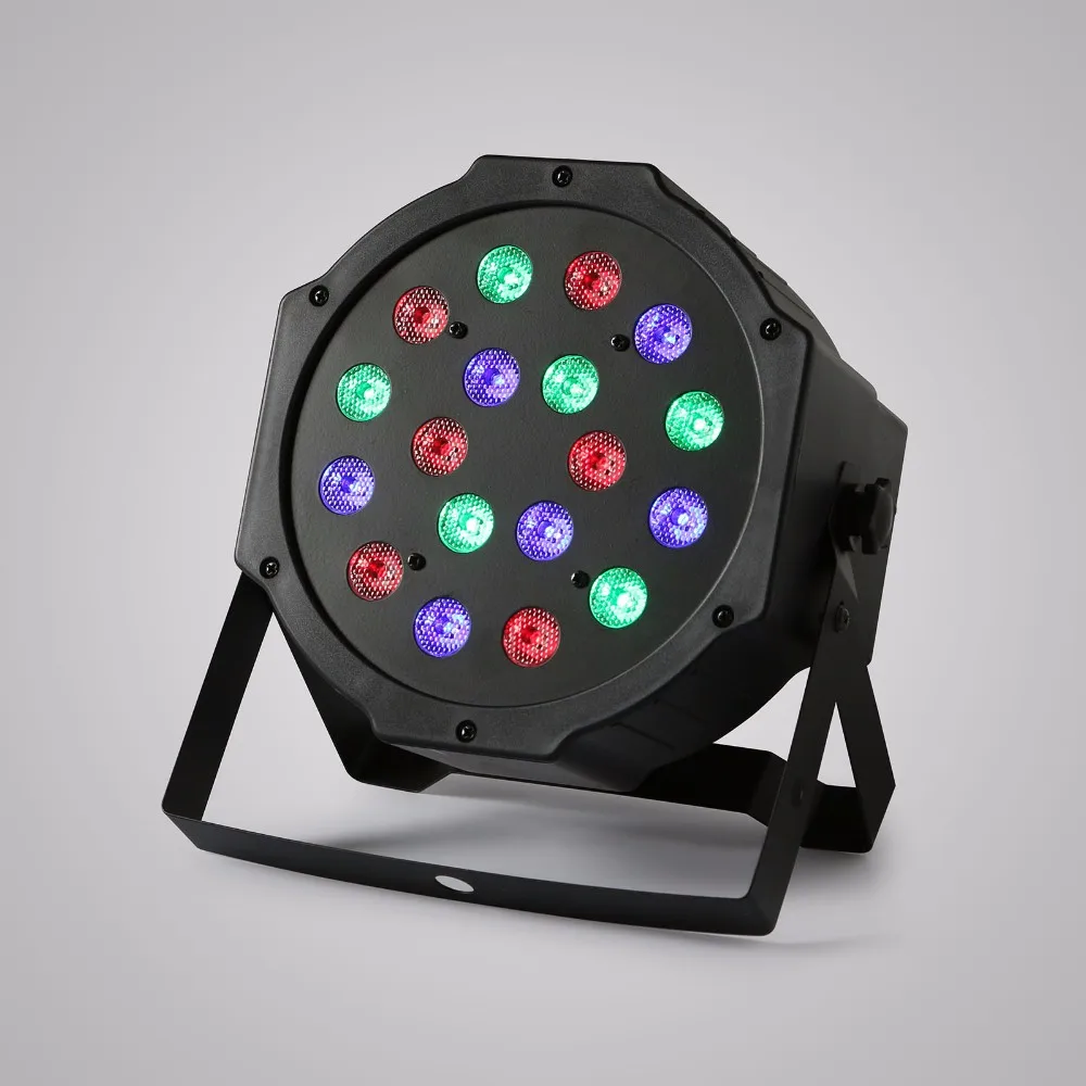 5 шт. 18X1 Вт RGB Led сценический свет плоский Par DMX-512 лазерный прожектор вечерние DJ свет