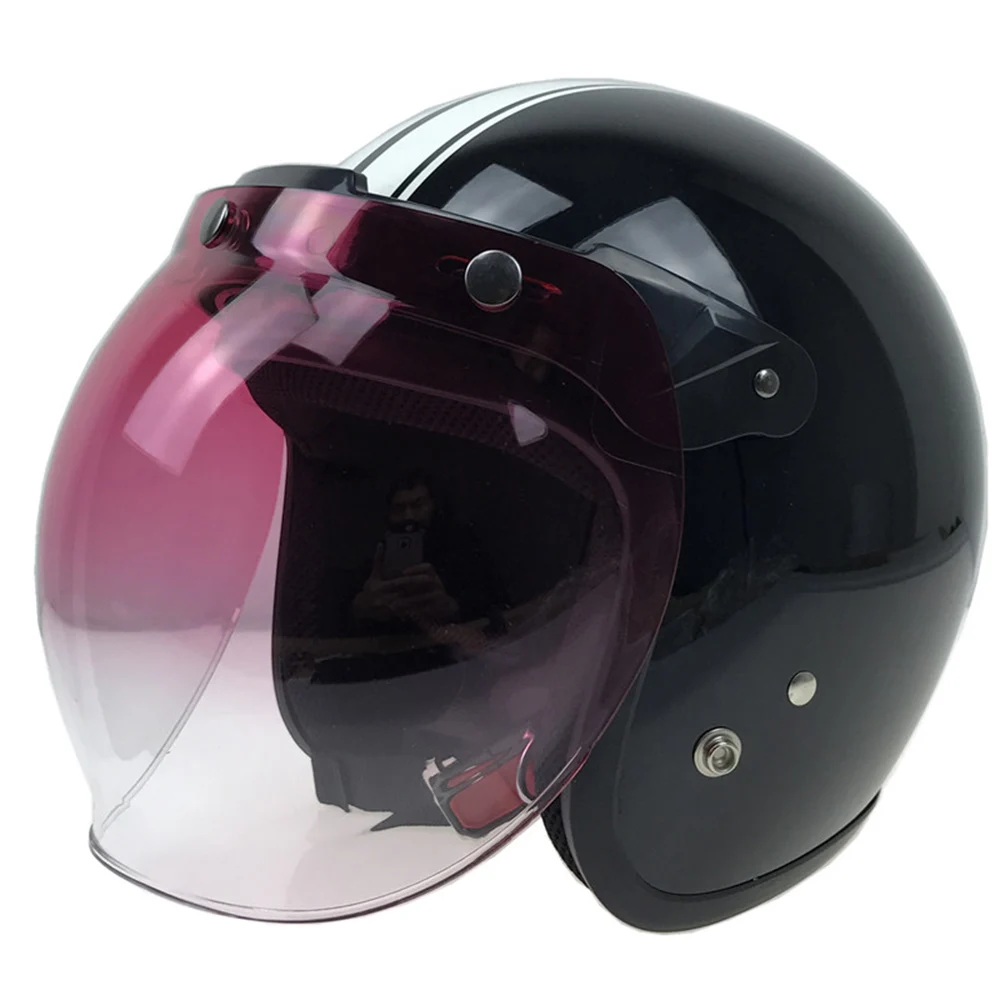 3-Snap Bubble Wind Shield Visor For Biltwell Gringo&Bonanza Motorcycle zk 