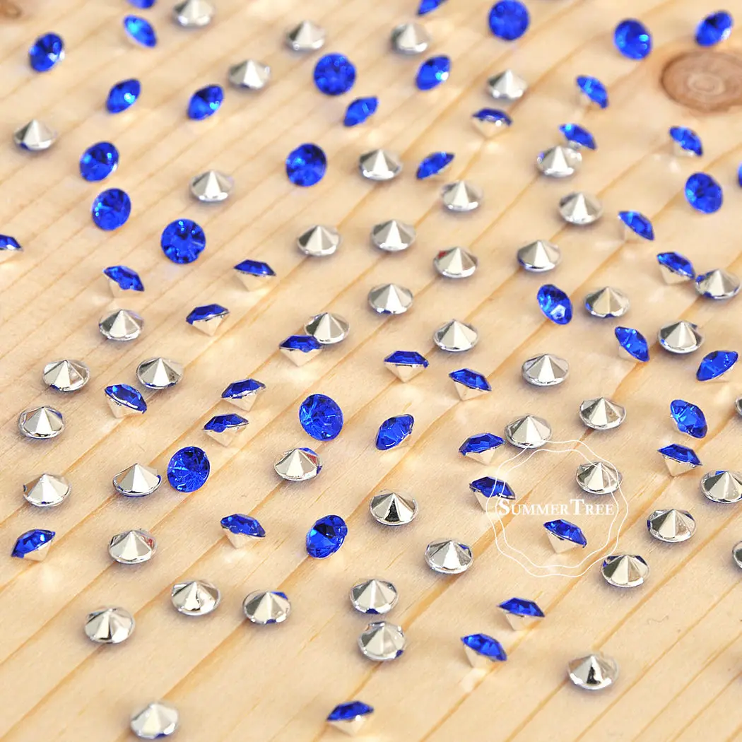 1000 шт./упак. искусственный конфетти в виде алмазов в форме Куба, с украшением в виде кристаллов разброс таблицы свадебный душ Свадебная вечеринка украшения 4,5 мм 1/3 карат