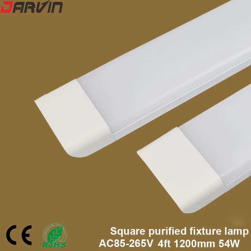 ^Cheap Stock in RU 10pcs Led Tube Light 1200mm 4ft 54W Led Tube Flat Batten Light Super Bright Linear led Light AC85-265V RA85 ^Cheap Stock in RU 10pcs Led Tube Light 1200mm 4ft 54W Led Tube Flat Batten Light Super Bright Linear led Light AC85-265V RA85