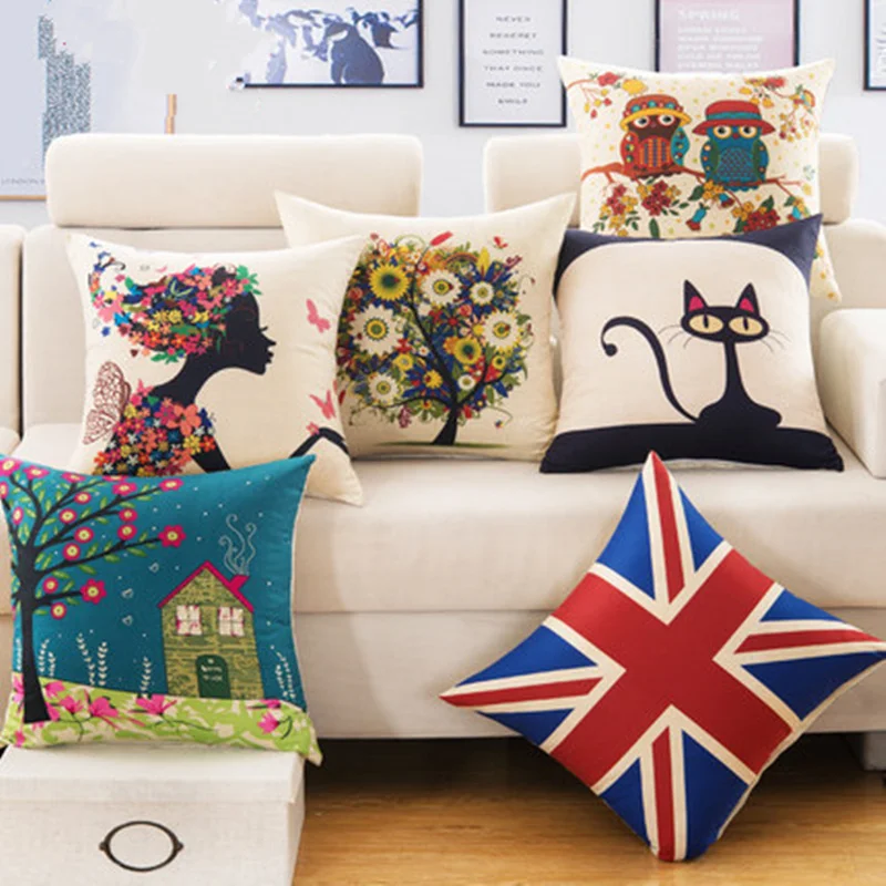 الرعوية نمط القطن و وسادة من الكتان غرفة المعيشة أريكة غطاء الوسادة سيارة كنبة مكتب وسادة وسادة القلب غير المدرجة الرعوية نمط القطن و وسادة من الكتان غرفة المعيشة أريكة غطاء الوسادة سيارة كنبة مكتب وسادة وسادة القلب غير المدرجة