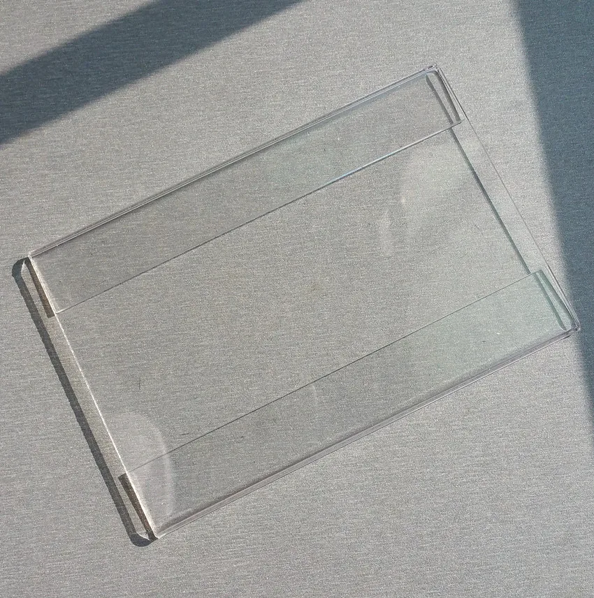 15x9 см акрил t1.2mm Пластик знак ценник label Дисплей Бумага название акции держатели карт 1000 шт. хорошее качество