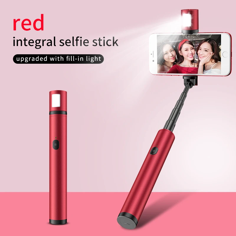 New selfie stick mobile phone tripod Hidden bracket design Lightweight and easy to carry selfie stick folded length 19cm stick