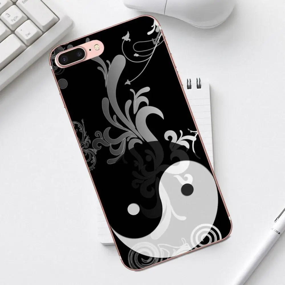Qdowpz гранж Инь Ян для iPhone X XS Max XR 4 4S 5 5C SE 6 6S 7 8 Plus Galaxy A3 A5 J1 J3 J5 J7 2017 чехлы из