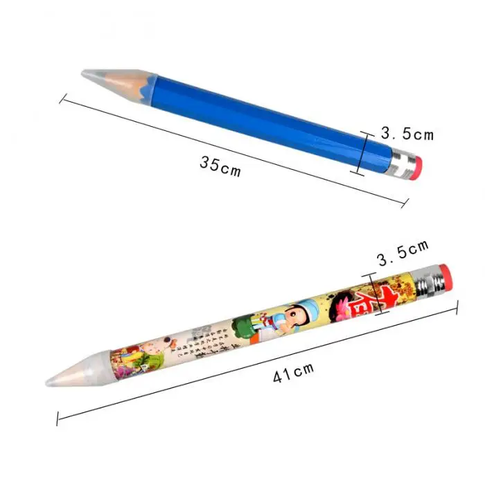 35 см деревянный большой гигантский карандаш личность канцелярские для школы реквизит игрушки подарки M09