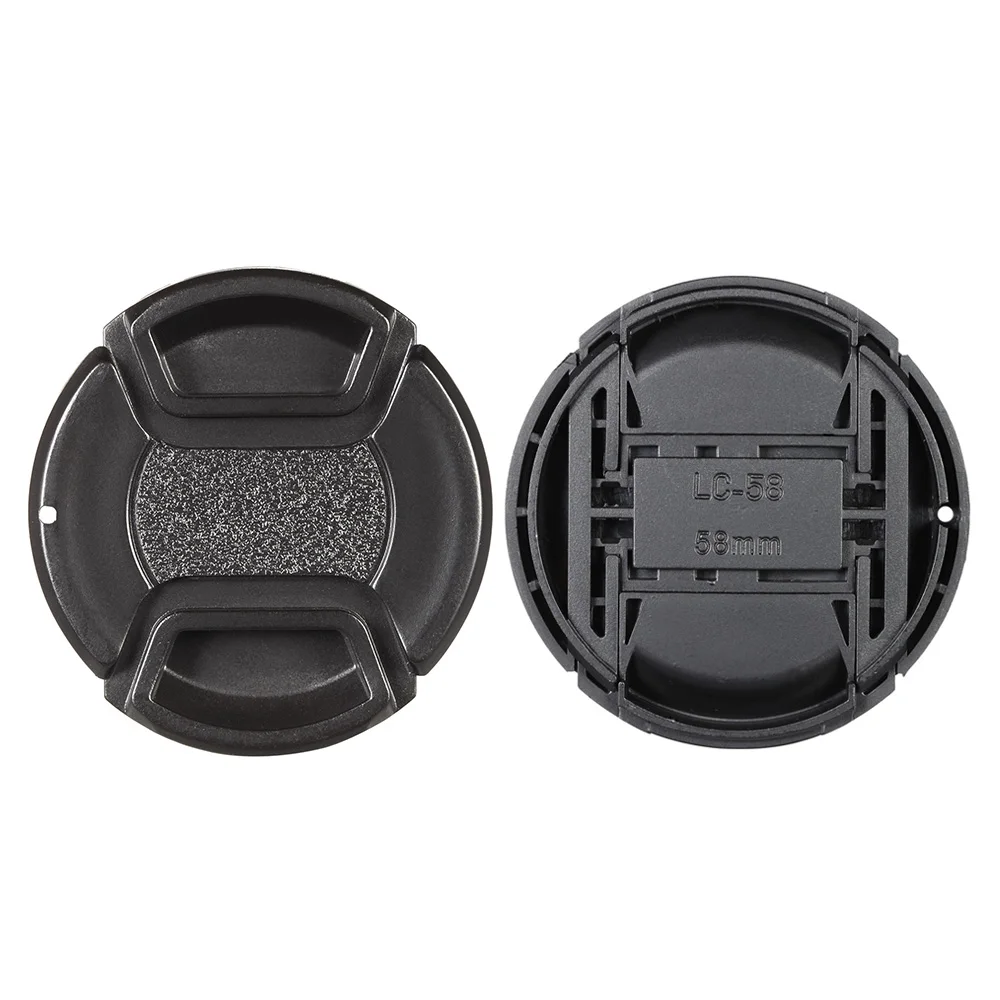 

Center Pinch Snap-on Lens Cap Cover Keeper Holder for Canon Nikon Sony Olympus DSLR Camera Camcorder