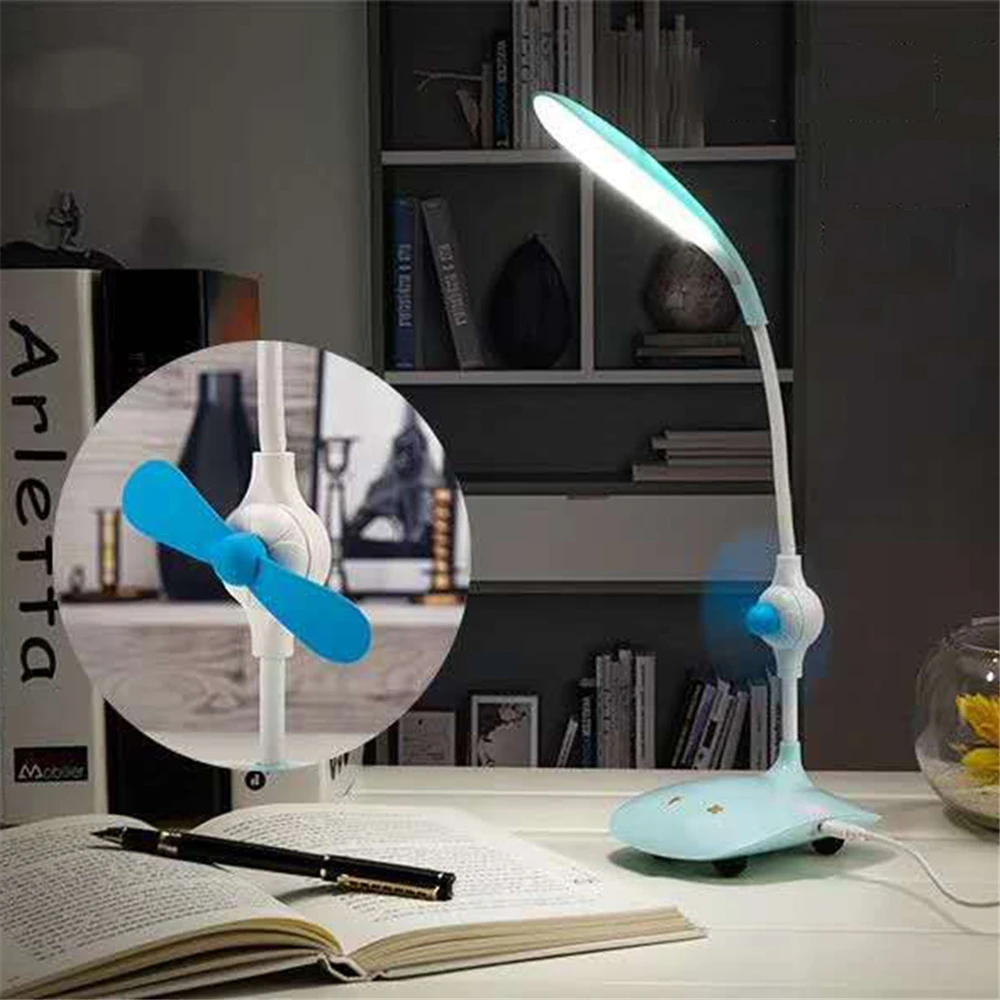 Студенческая Светодиодная настольная лампа USB для чтения книг