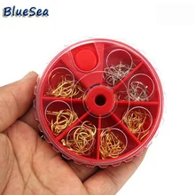 Bluesea 120 шт. ISE Мини Fly Рыбалка Крючки комплект золотого, серебряного цвета Крючки Малый пресной воды колючая Карп Рыбалка молния SoDe Крючки комплект