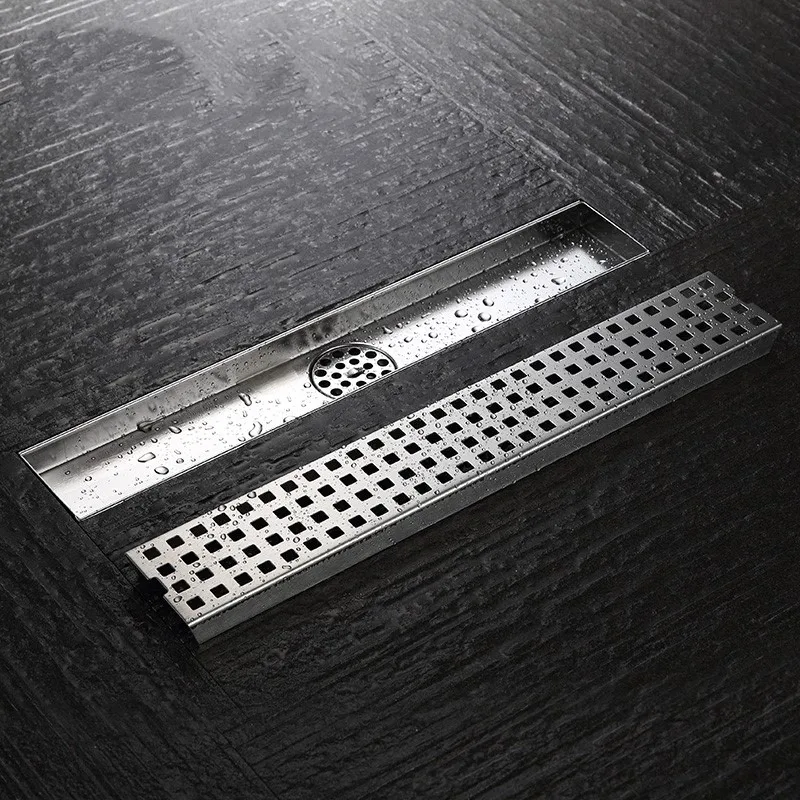 39.3 Inch 100cm Linear Shower Drain Channel With Removable Grate