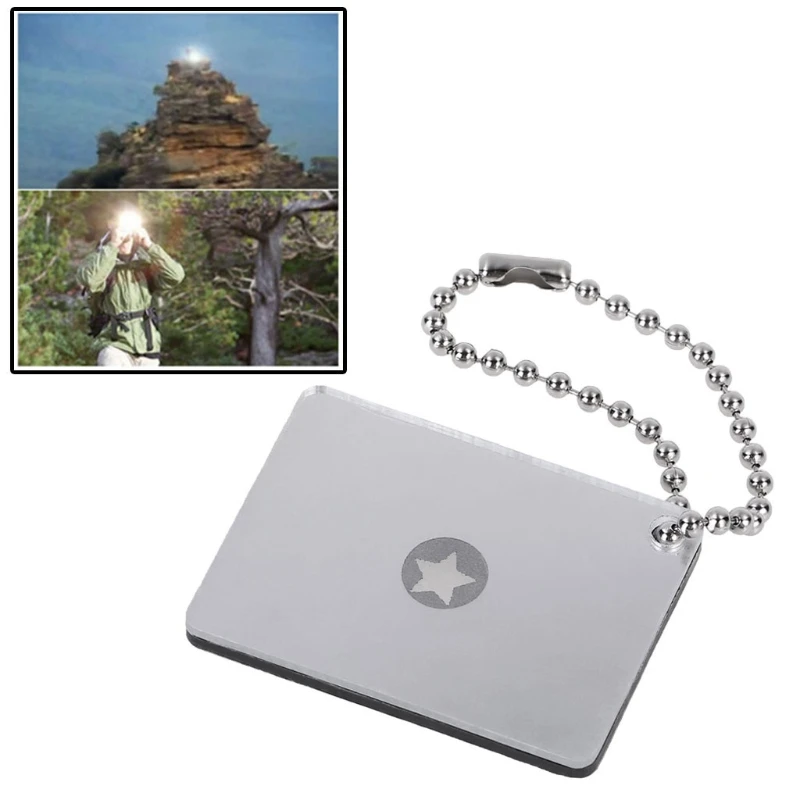 

Outdoor Survive Signal Mirror Emergency Rescue Multifunction Outdoor Tool Device