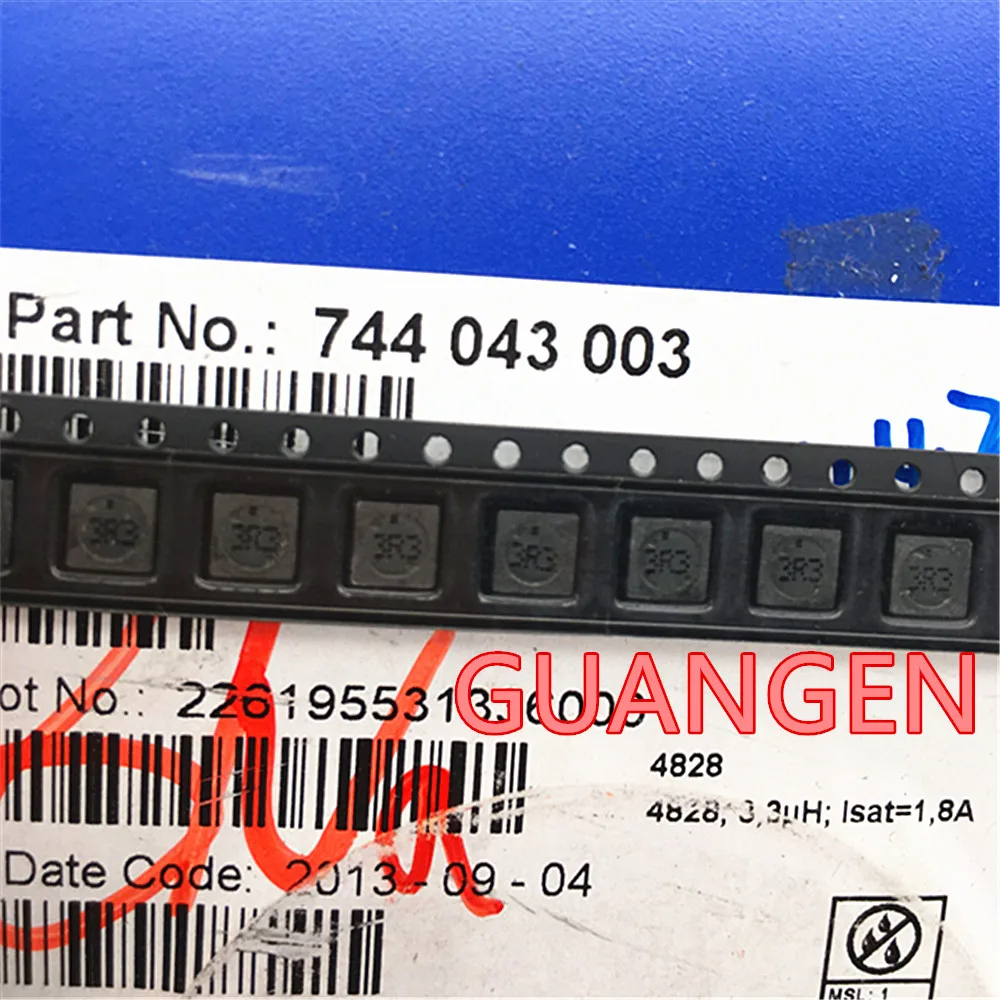 

20PCS Original Power inductor 744043003 3.3UH 3R3 1.8A 4828 4.8*4.8*2.8MM SMD Chip Winding inductance Shielding inductive