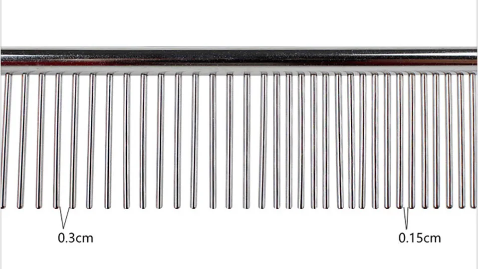 Silver Stainless Steel Pet Hair Comb for cats dog Brush hair Remover cat Comb, Durable Cat Grooming Tool For Long Hair Dogs Cats (6)