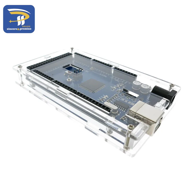 Прозрачный Акриловый Корпус для смарт электроники Mega2560 совместимый с arduino Mega 2560 R3