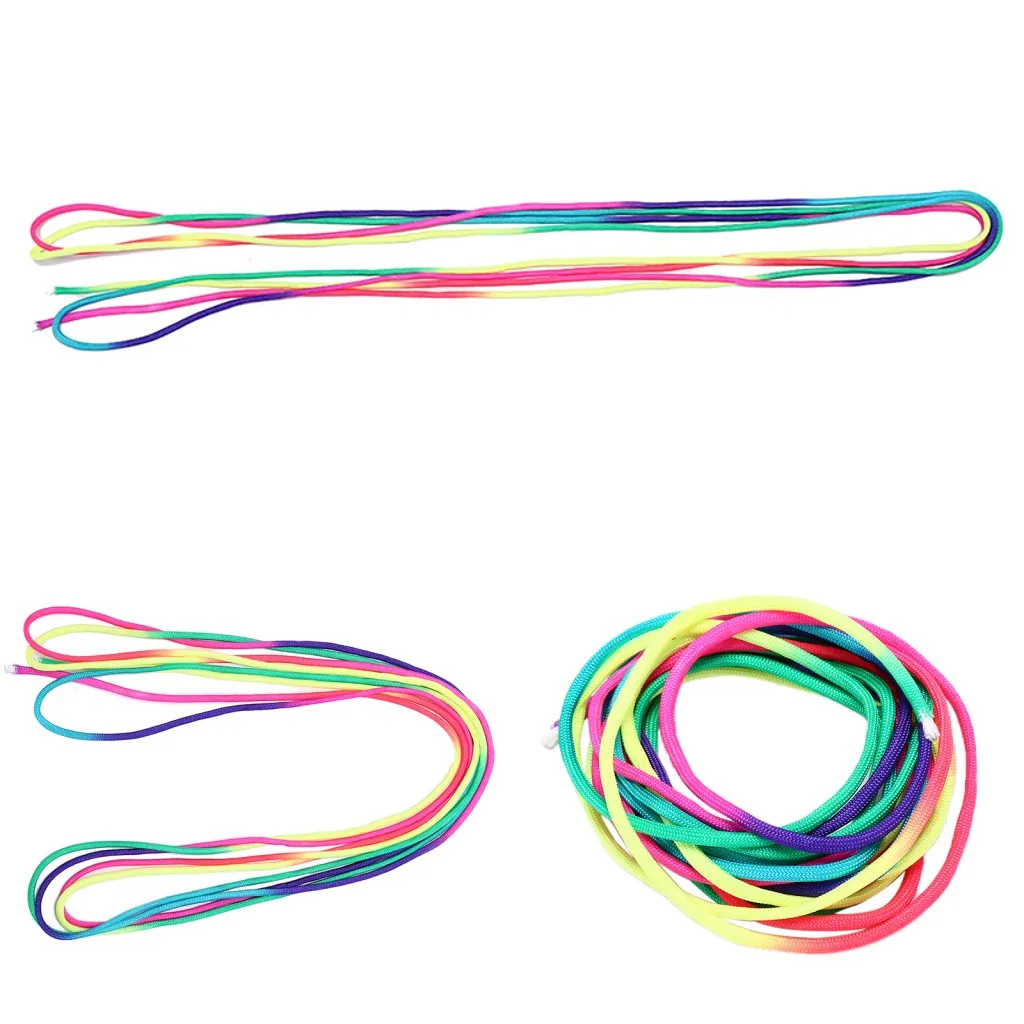 2019 جديد 4 m طول قوس قزح paracord حبل ل في الهواء الطلق ظهور خيمة سوار ذاتي الصنع المظلة الحبل بالجملة