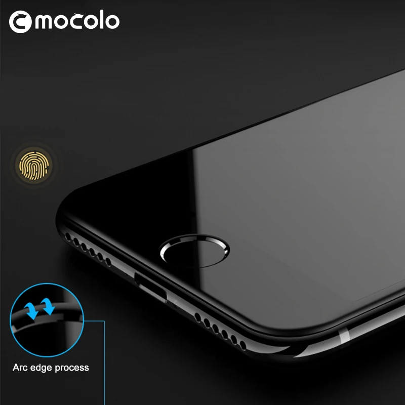Beste Mocolo 3D Gebogen 0.26mm Full Screen Cover 9 H Hard Screen Protector Gehard Glas Voor iPhone 6 7 8 6 plus 7 plus Universele versie
