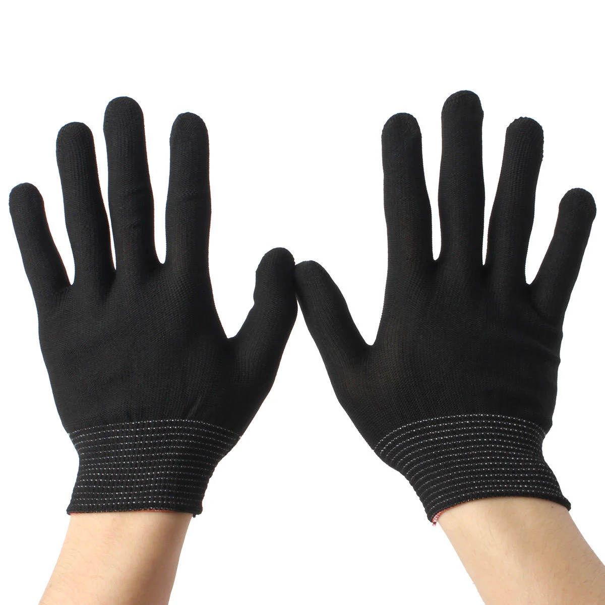 Black/White 2/4/10 Pairs Antistatic Gloves ESD PC Electronic Nylon Knit Working Safety Grip Anti Static Glove