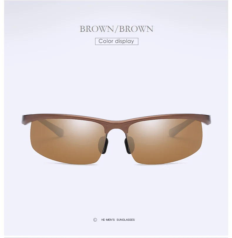 YSO солнцезащитные очки Для мужчин поляризационные UV400 алюминия и магния Frame TAC солнцезащитные очки вождения очки полу без оправы аксессуар для Для мужчин 8626