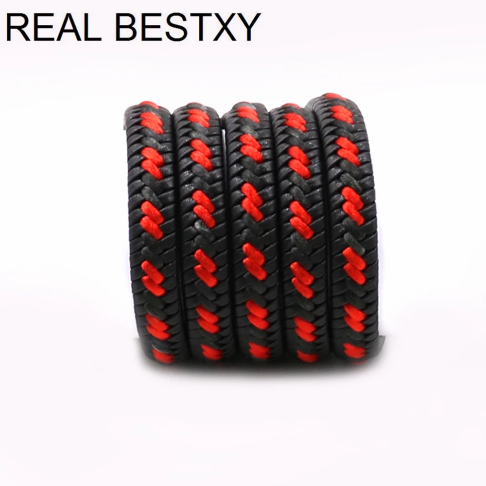 Реальный BESTXY 1 м/лот 12*6 мм волокно и веревка Смешанная плетеная плоская форма