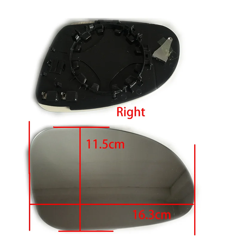 VW PASSAT WAGON B6 2005-2010 DOOR WING MIRROR GLASS CONVEX HEAT LEFT