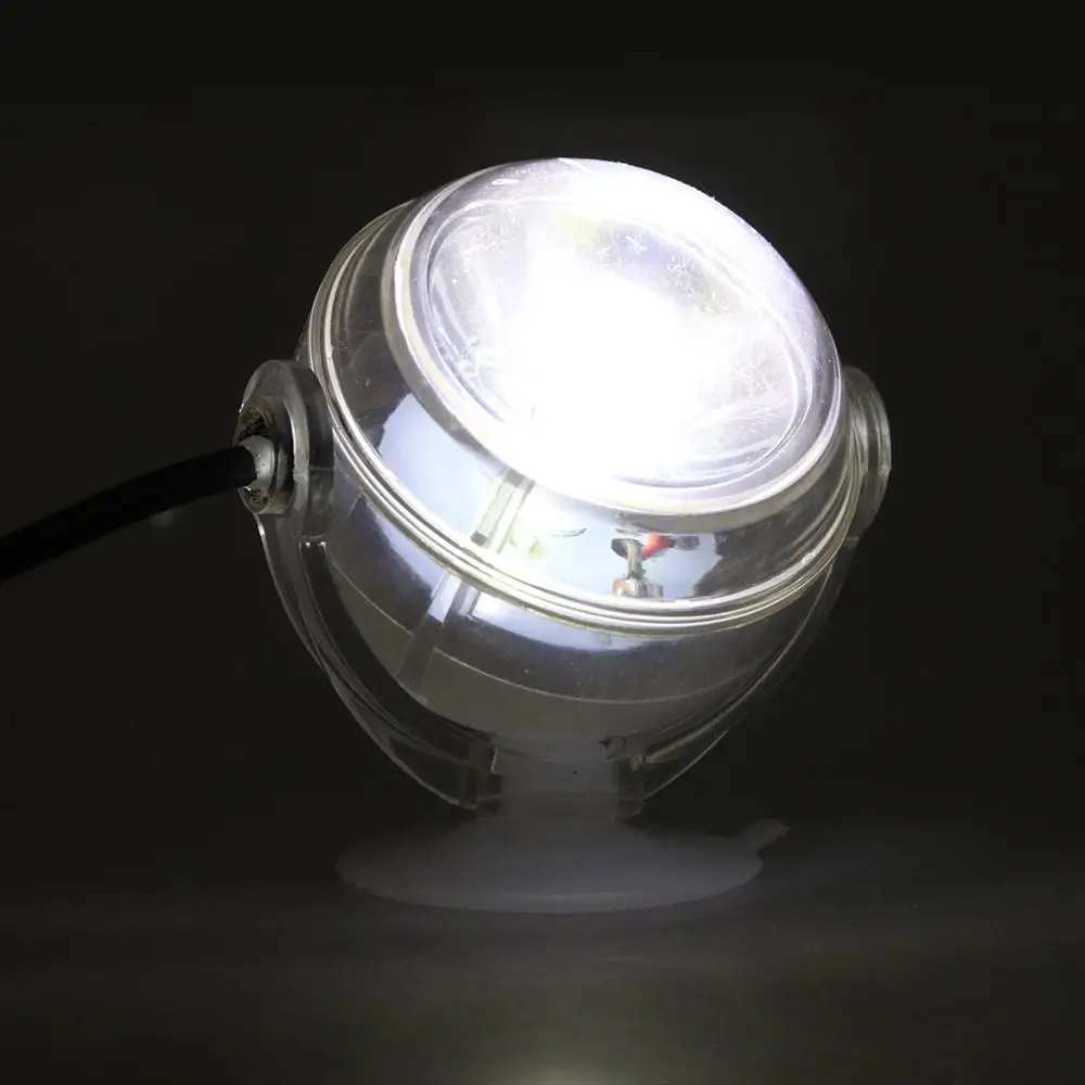 Аквариумный аквариум погружной Светодиодный точечный светильник подводная лампа с евро вилкой аксессуары для аквариумов лампа - Цвет: Белый