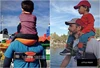 Hands Free Shoulder Carrier with Ankle Straps and Cushioned Hip Seat Nylon Child Strap Rider travel back frame infant saddle ► Photo 1/6