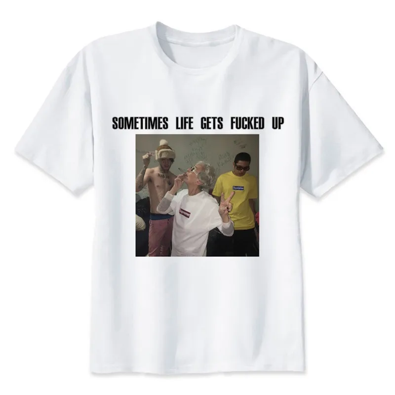 Новое поступление Lil Peep Man Футболка Хип-Хоп Мужская футболка на заказ Забавные футболки для мужчин и женщин
