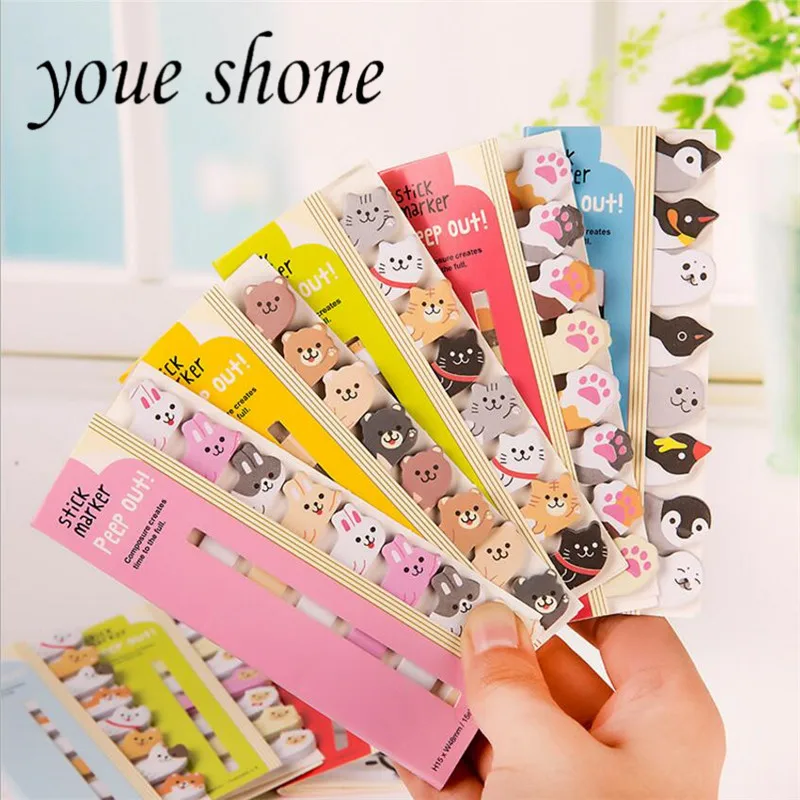 

1PCS Kawaii Cartoon Animals Cat Panda Memo Pad Sticky Notes Memo Notebook Stationery Note Paper Stickers Student Supplies