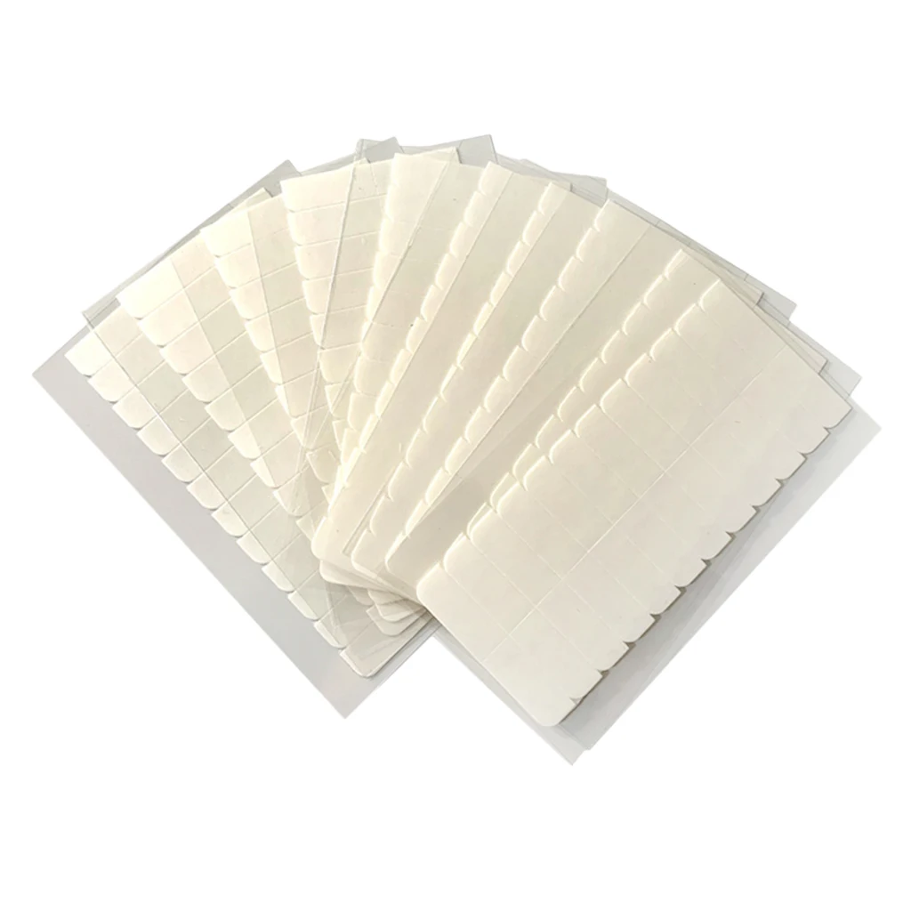 120 Pieces Pre-Cut Hair Extension Adhesive Tape Tabs Double Sided Extension Tapes for Replacement
