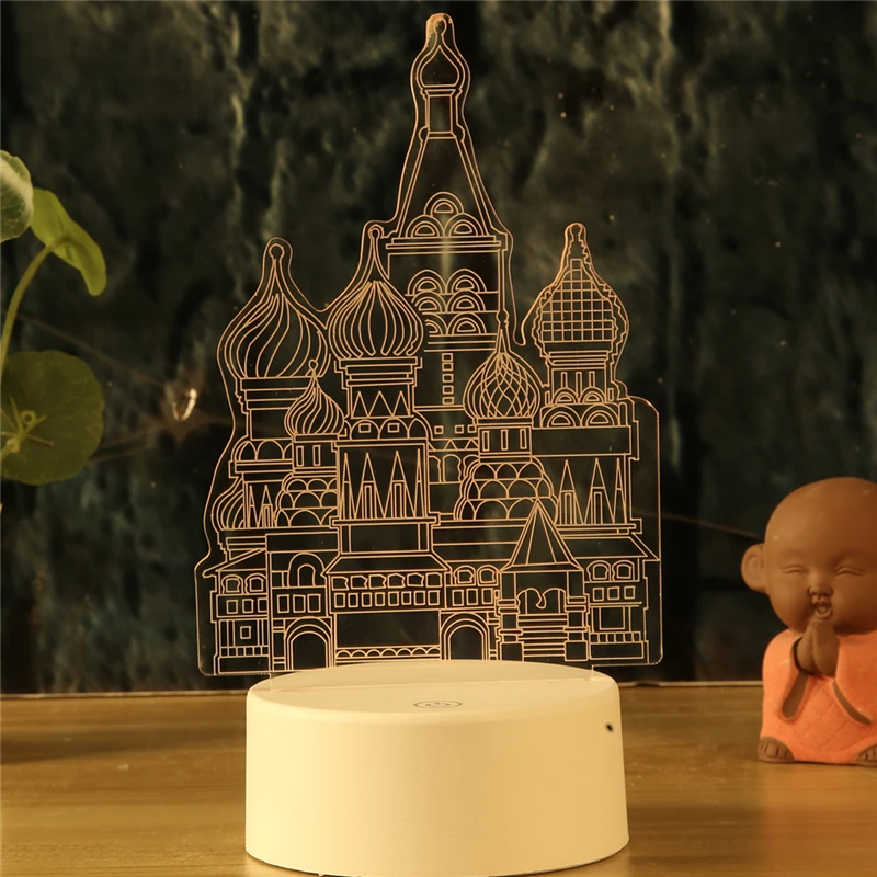 LED Nightlight Temple Castle Palace 3d Lamp 7 Colors Night Lamps For Kids Touch Remote Led Usb Desk lamps Baby Sleeping Mylamp LED Nightlight Temple Castle Palace 3d Lamp 7 Colors Night Lamps For Kids Touch Remote Led Usb Desk lamps Baby Sleeping Mylamp