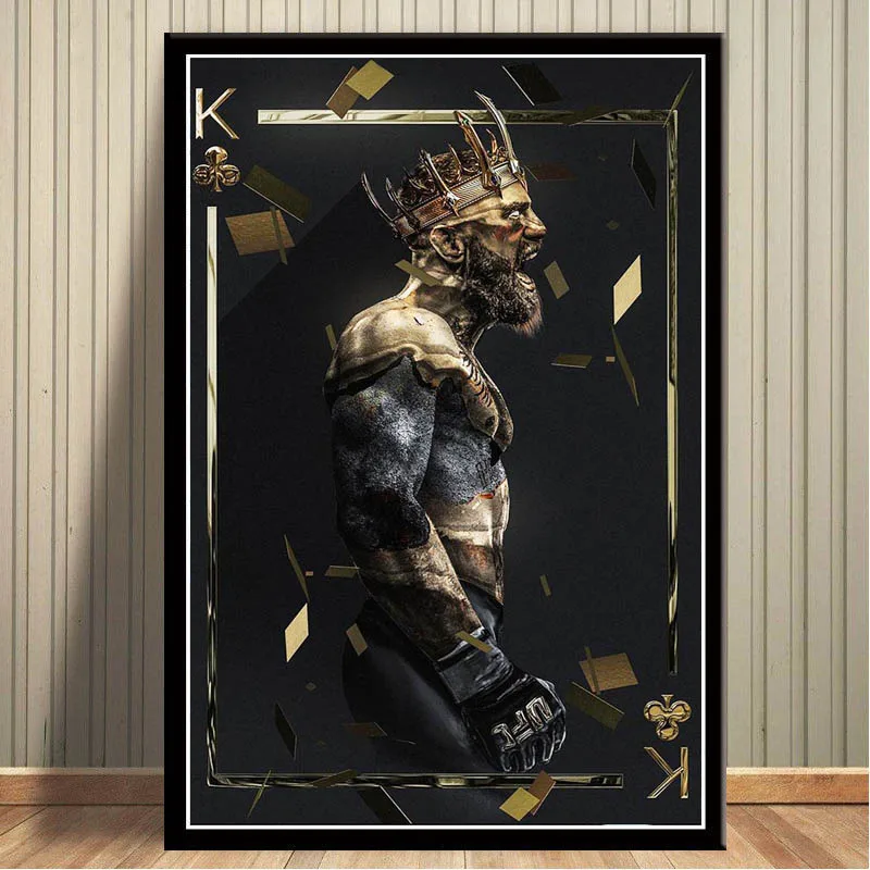 

FX651 Conor McGregor Irish MMA UFC Featherweight Champion Boxing Super Star Poster Art Silk Canvas Home Room Wall Print Decor