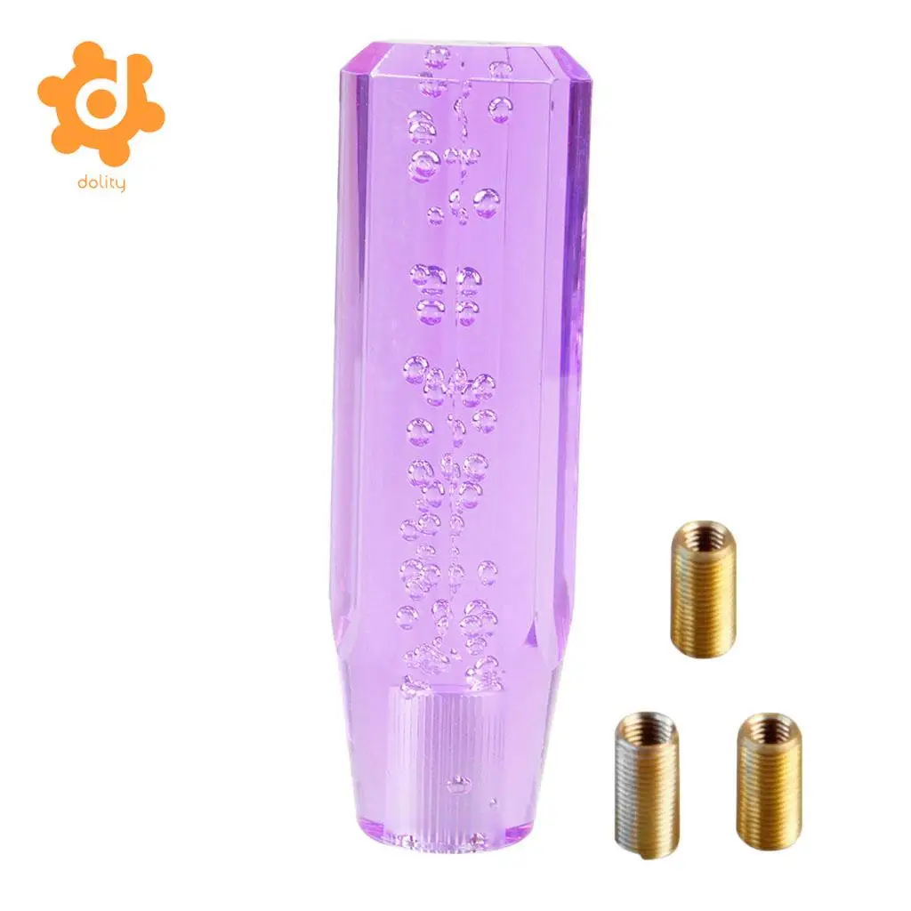 dolity Transparent Gear shift knob Crystal Bubble Shift Knob Manual Fitment 