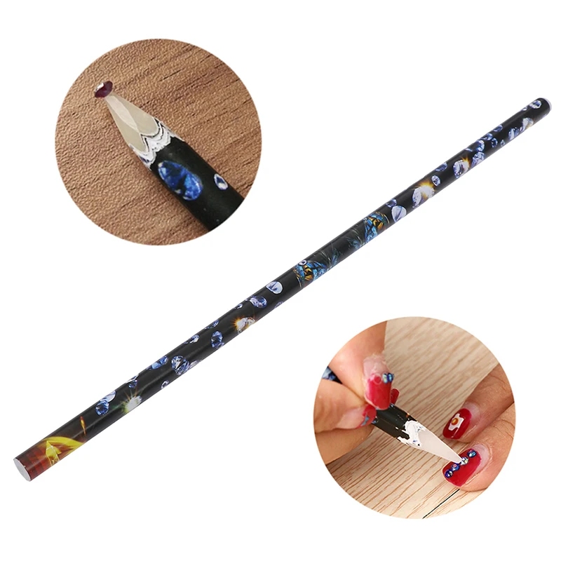

One Or 5pcs Diamond Painting Nail Art Wax Pen Nail Rhinestone Picker Pencil Gem Crystal Pick Up Tool For Beauty Nail Art Tools
