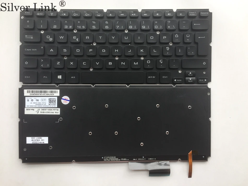TR Turkish backlit Keyboard for DELL XPS14 15 XPS15 L421X L521X L421