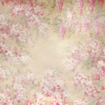 

5x10ft cotton polyester photography backdrop flower wallpaper backdrops for baby shower photo booth D-8576