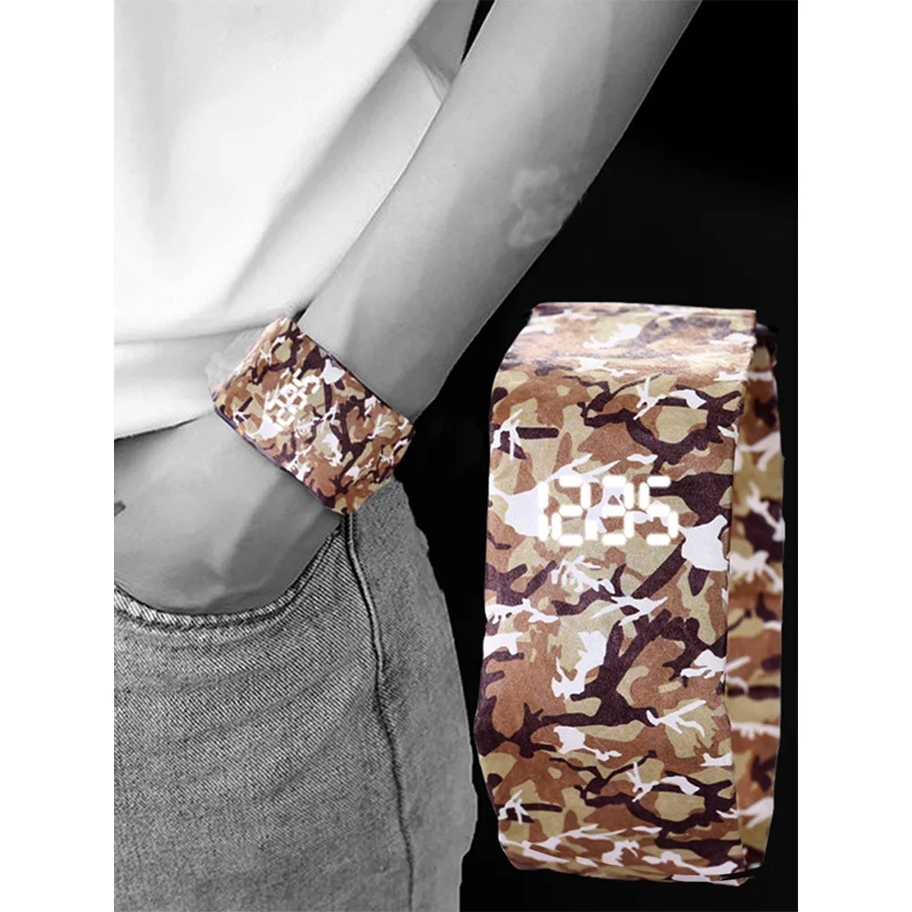 

rolex_watch New unisex casual fashion creative paper watch LED night 100 meters waterproof and damaged electronic watch