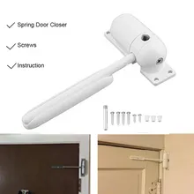 1 set Mini Automatic Door Closer Closing Adjustable Mini Gate Screen Surface Fire Rated Spring Door Closers 1 set Mini Automatic Door Closer Closing Adjustable Mini Gate Screen Surface Fire Rated Spring Door Closers