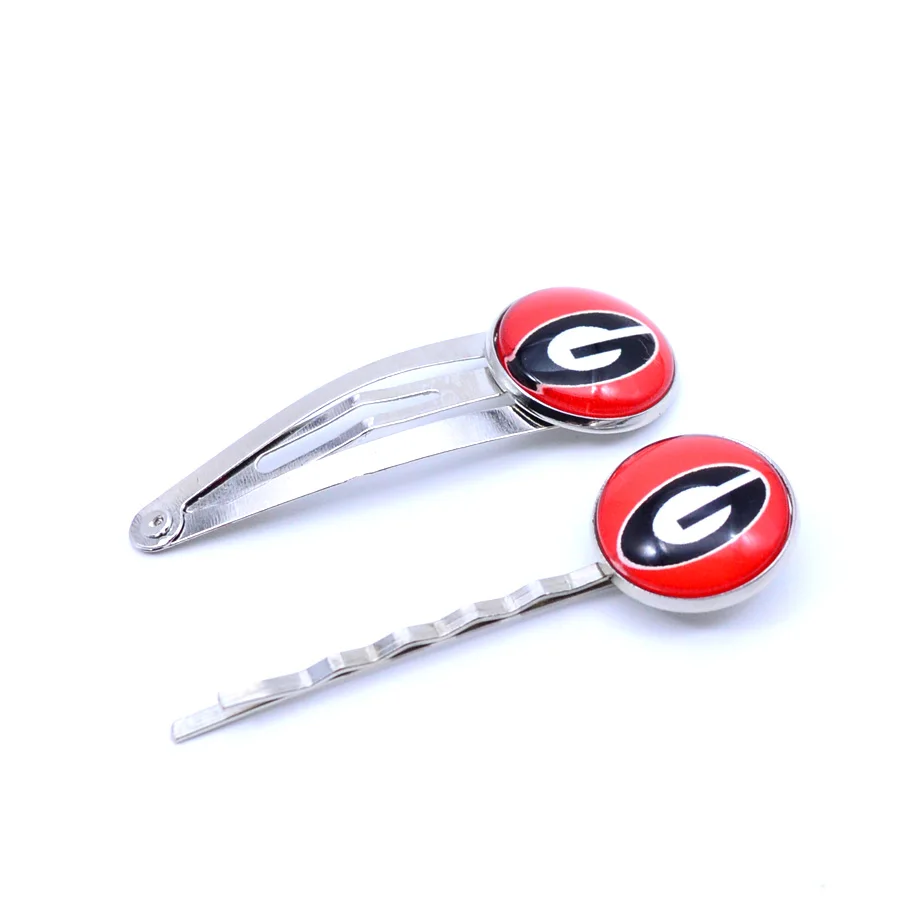 NCAA Bulldogs Charm Women Hairpin Girls Hair Grips Kids Hair