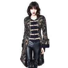 Новое поступление осень зима Готический женский пиджак дворцовый благородный золотой пиджак тройной однобортный воротник-стойка юбка жакет