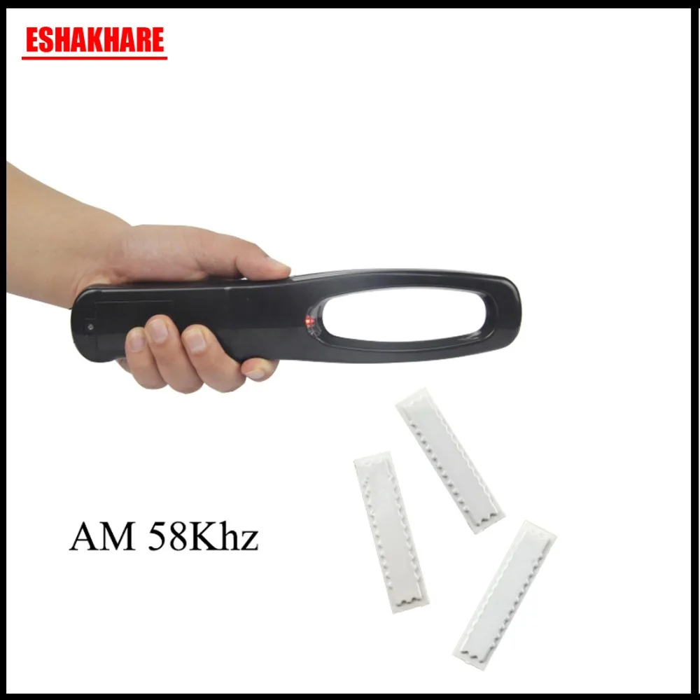 

handheld label detector for 58Khz eas system supermarket security tag tester with sound /light alarm