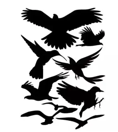 

Car sticker cover scratch car sticker personality black and white bird car door tail decal car scratch decorative flower-437