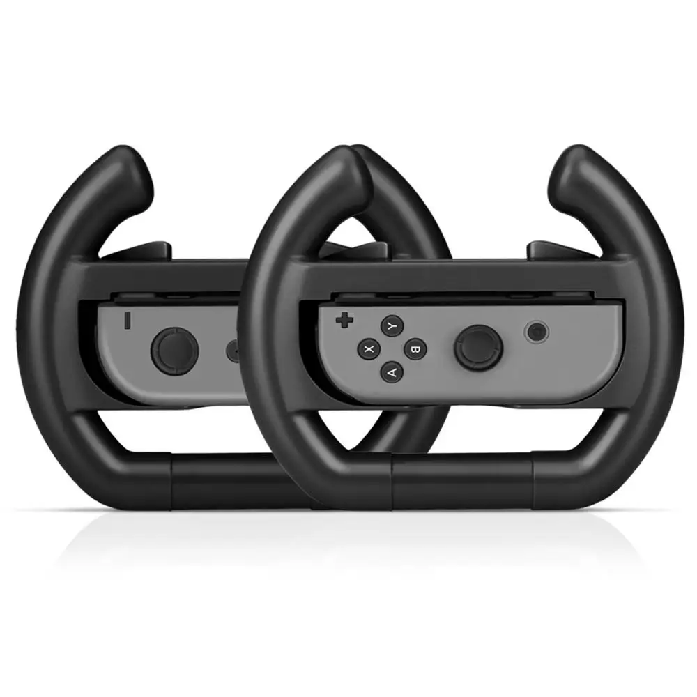 Дорожный переключатель для гоночной игры руль 2 игровые колеса держатель контроллера для nintendo Switch Joy-con аксессуар - Цвет: 2 Black