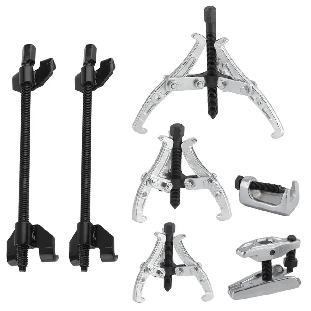 

Hot 7 PCS Ball Joint Splitter Bearing Puller Tool Spring Compressor Tie Rod Head Extractor Ball Joint Extractor Sheet Tools Set