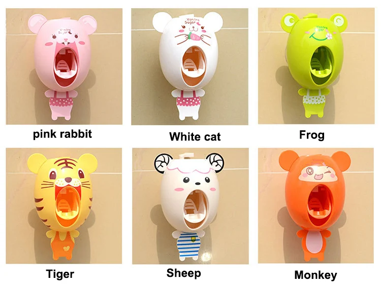 Factory Outlets Animal Automatic Kids Toothpaste Dispenser Factory Outlets Animal Automatic Kids Toothpaste Dispenser Toothbrush Holder Bathroom Set Cute In Accessories Sets