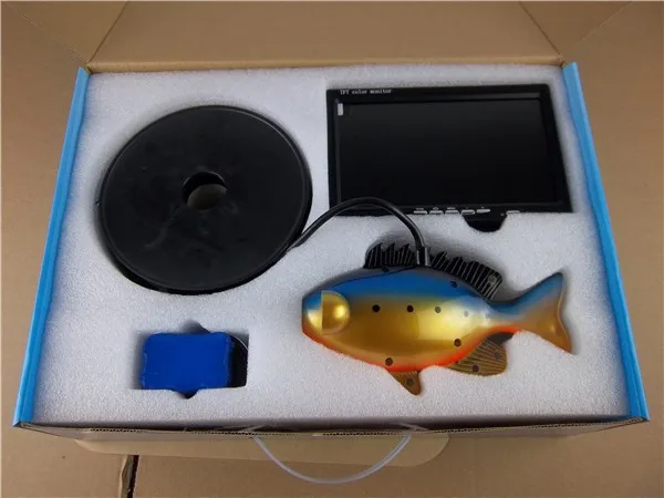 20 м водонепроницаемый подводная видеокамера с 2 светодиода, Подводный рыбы камера с ЖК-дисплей монитор
