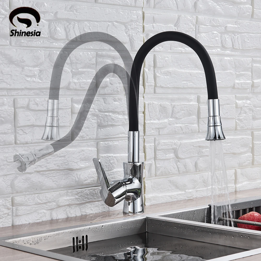 Chrome Black Any Direction Kitchen Faucet Single Handle Mixer Tap Sink 360 Rotation Hot and Cold Water | Обустройство дома