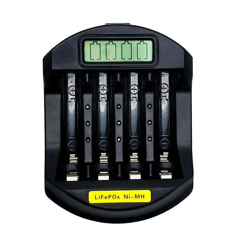 Original Soshine SC-C5 Intelligent Battery Charger with LCD & USB Input Smart Charger for LitePO4 14500 10440 NiMH AA AAA 