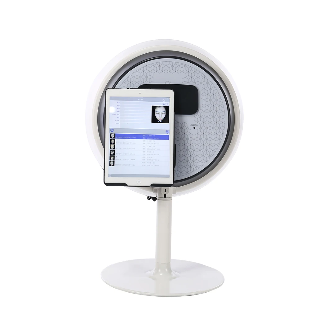 

3d Digital Magic Mirror Skin Analyzer Facial Machine With Wood Lamp/uv Light High Quality Woods Lamp Skin Analysis Device